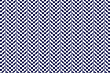 Abstract blue pattern on transparent background for wallpaper, decoration, print, textile, etc. Japanese or Chinese chevron ornament oriental pattern on transparent background. Grid, mesh