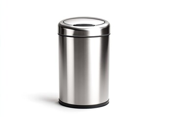 Stainless steel trash can with lid