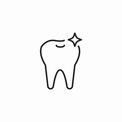 dental cleaning icon sign vector