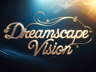 Dreamscape Vision Gold Text Effect.