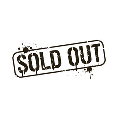 Grunge Sold Out Stamp. Sold Out Grunge Stamp on Paper. Vintage Sold Out Sign. Distressed Sold Out Stamp isolated on transparent Background