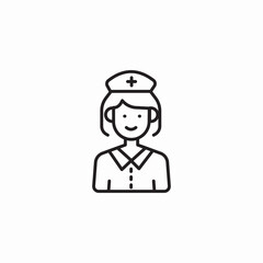 nurse staff icon sign vector