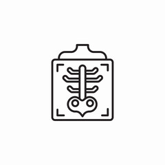 radiology scan icon sign vector