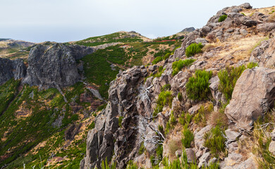A breathtaking view of Pico do Arieiro, Madeira Island, Portugal.