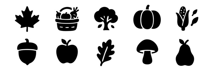 Harvest icon. Harvest icon set