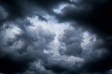 dramatic sky with clouds
