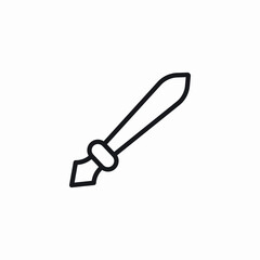 pointy pen icon sign vector