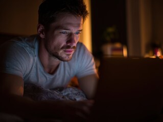 Muscular Man in Solitary Self-Development and Fitness Journey with Focused Training
