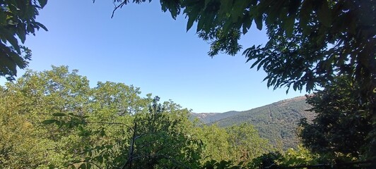 view of the mountains