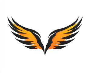 Obraz premium Pair of stylized wings (2)