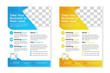 A4 flyer design template, corporate flyer, business flyer design, modren layout, poster, flyer in A4 with colorful business proposal, cover page