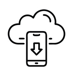 Minimal line icons for UI/UX mobile app –
Upload Cloud, Download Cloud, Sync, Server, Data, Backup, Restore, Network, API, Bandwidt