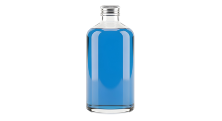 Blue beverage bottle