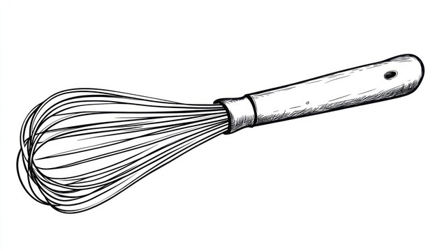 Hand-drawn whisk illustration