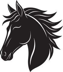 horse silhouette vector