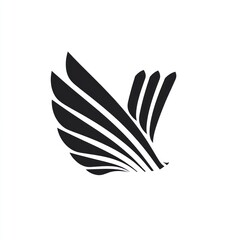 Stylized black wings