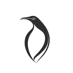 Abstract penguin silhouette