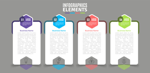 
Infographic template with timeline concept