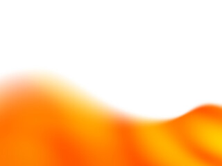 Abstract blurry gradient wavy backdrop. Fluid liquid element. Soft light blob with aura gradation. Blended vibrant multicolor wave