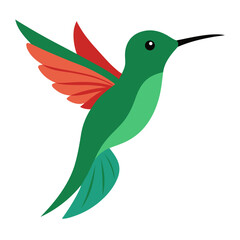 Obraz premium Hummingbird vector illustration perfect for posters, icon, t-shirts, cards, wall art prints and ai design. 