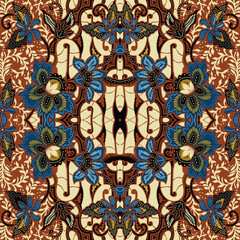 indonesian batik. indonesian batik pattern vector