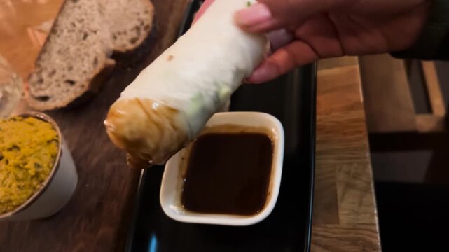 Rice Paper Roll Hoisin Sauce Dip