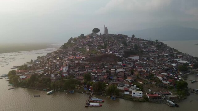 amazing view of janitzio island