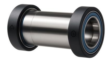 Press-fit bottom bracket shell with oversized bearings for gravel bikes