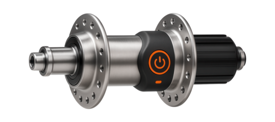 Rear hub with integrated power meter for performance tracking