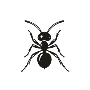 Simple black ant silhouette (1)