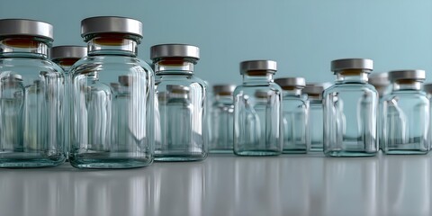 Assorted Glass Vials for Medical and Laboratory Use