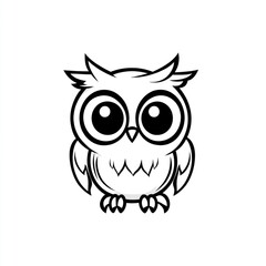 Fototapeta premium Cute cartoon owl (11)
