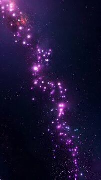 Viaje de Luz C&oacute;smica: Part&iacute;culas Flotando en el Espacio Estelar