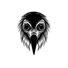 Close-up bird head graphic