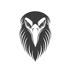 Bold eagle head, stylized graphic (1)