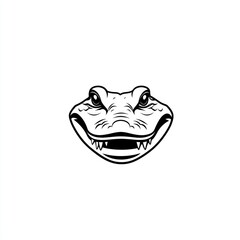 Crocodile head graphic