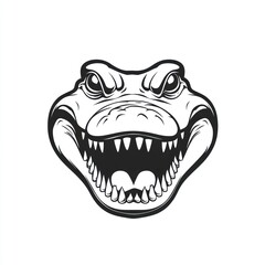 Aggressive alligator head graphic (1)