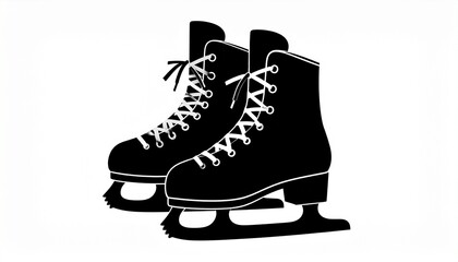 Bold in Black: Silhouette Ice Skates with Edge