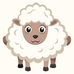 vector illustration of sheep