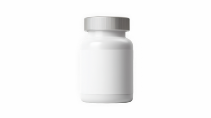Mockup bottle with blank label packaging template plastic container
