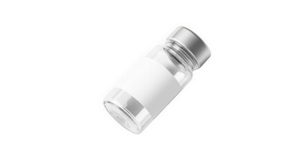 Plastic bottle mockup brown pill packaging template plastic container
