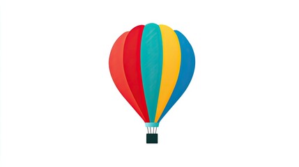 Colorful hot air balloon illustration