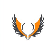 Naklejka premium Abstract wings logo design