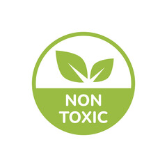Eco Friendly Non Toxic Product Logo in Green