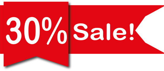 Sale Tag Sticker with Red Badge
