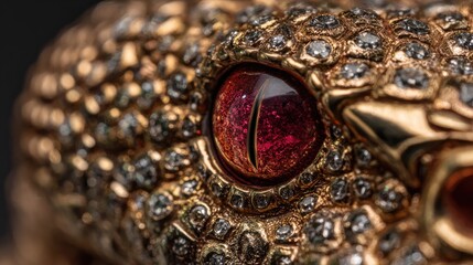 Close-Up of a Jeweled Snake Eye