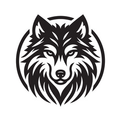 vector illustration of a wolf