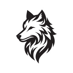 vector illustration of a wolf