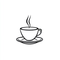 Simple black and white coffee cup graphic (13)