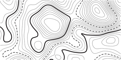 PrintAbstract topo contour map on white background, Topographic map Topographic contour lines map seamless pattern. Geographic mountain relief diagram line wave carve pattern